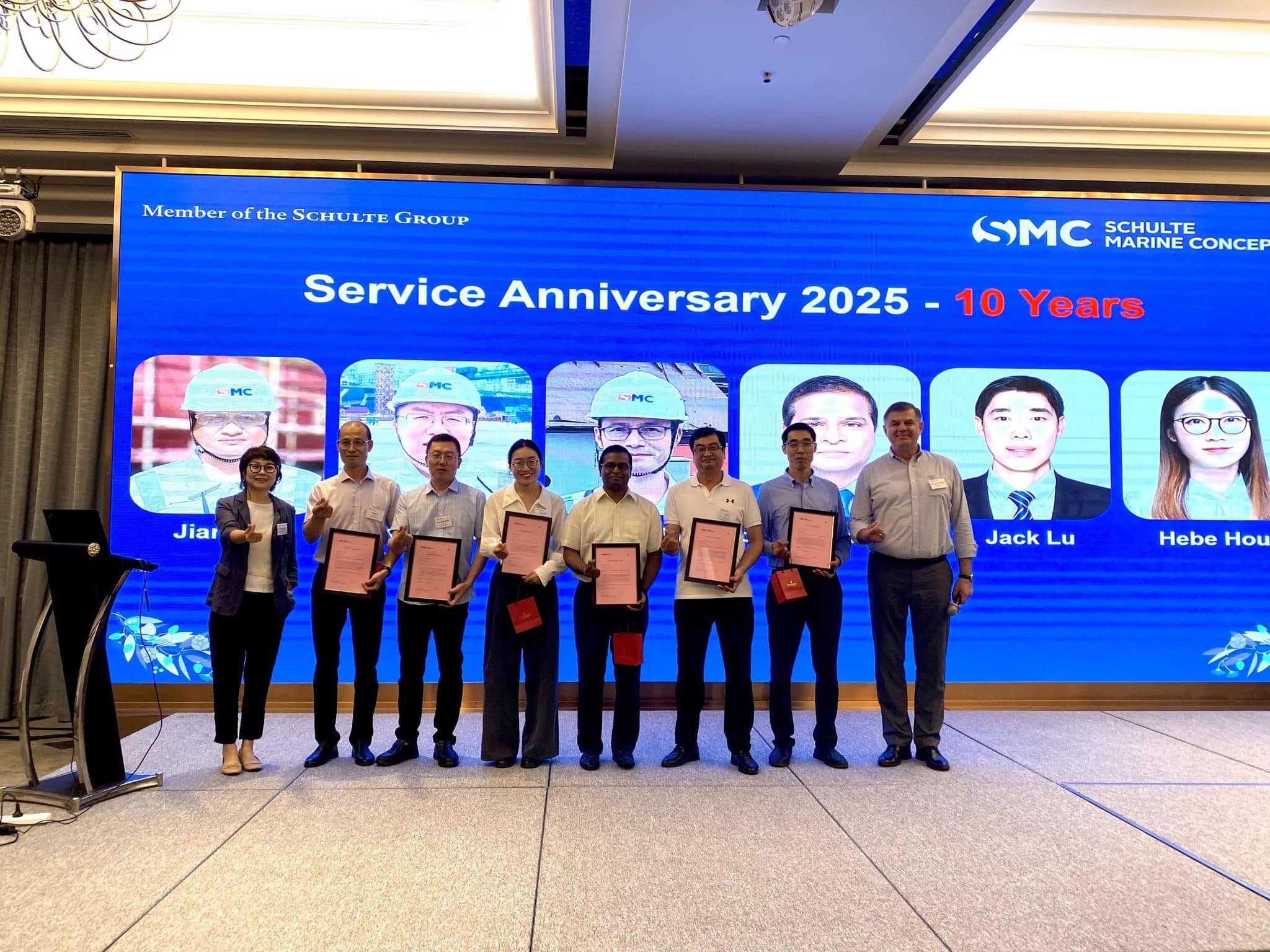 10 Years Reward: Qiang Lu, Huaying Wang, Hebe Hou, Adinarayana Moka, Jian Fu, Jack Lu